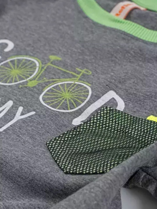 Kinder-Set mit Shorts Sommer 2Stück Gray