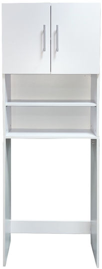 Mega Bazaar Badezimmerschrank Waschmaschine 64x25x190cm Weiß