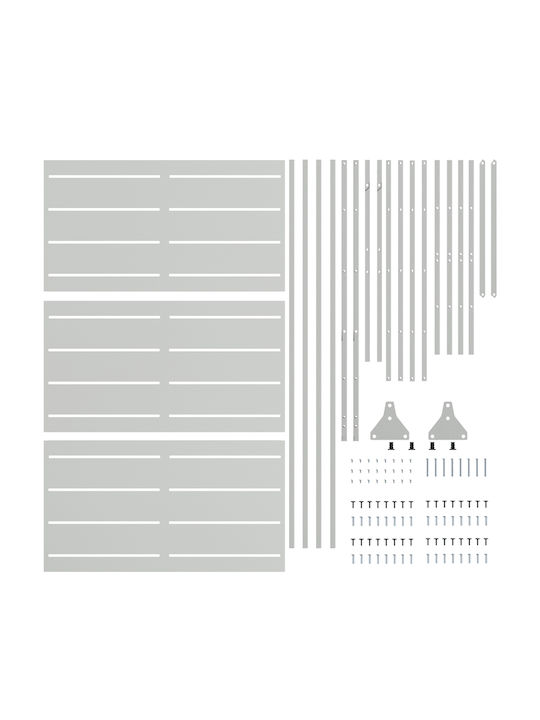 vidaXL Decorative Metal Room Divider with 1 Panel 100x180cm