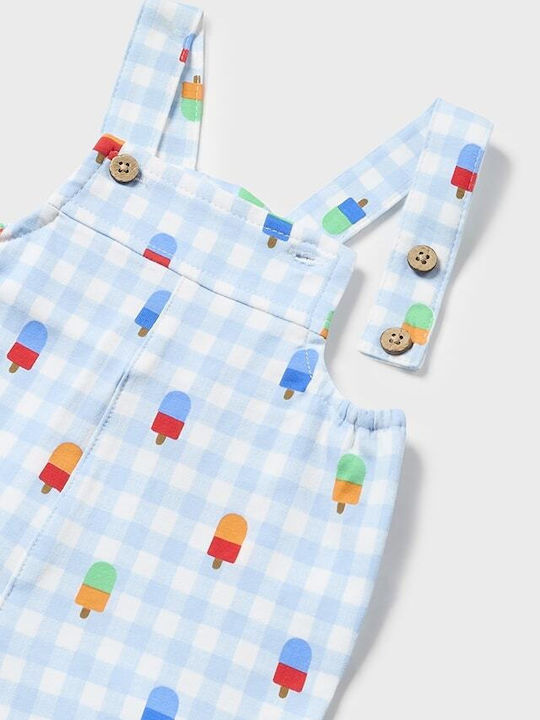 Kids Set With Dungarees Summer 3 Pieces Light Blue Ecofriends