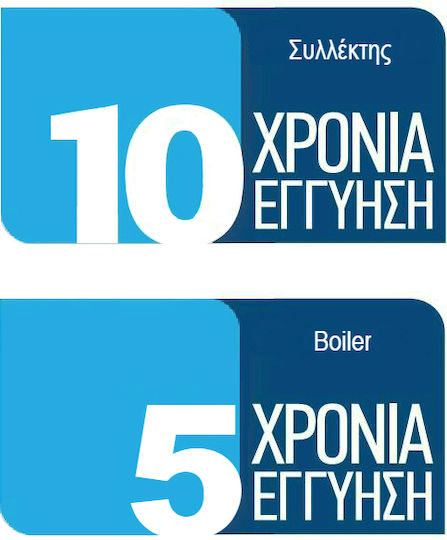 ILIOsak Tinox Încălzitor solar de apă 300lt Glass Double Energy 5 m² Selective