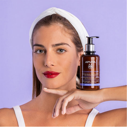 Apivita Olive, Lavender & Propolis Foam Cleansing Face & Eyes 200ml