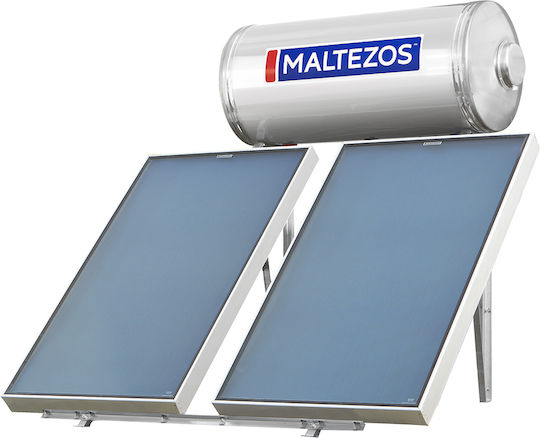 Maltezos Încălzitor solar de apă 200lt Inox Dublă acțiune 3 m² Selectiv
