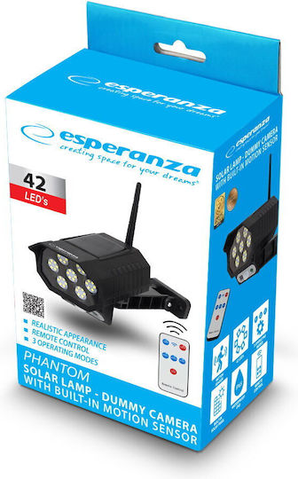 Esperanza Phantom Solar Dummy Surveillance Camera with LED Lighting
