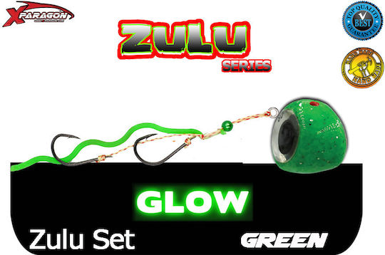 X-paragon Zulu Tenya Slider Set 100гр Зелко Фосфоресциращи