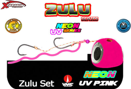 X-paragon Zulu Tenya Set de Momeli Artificiale 125gr Roz Uv Neon
