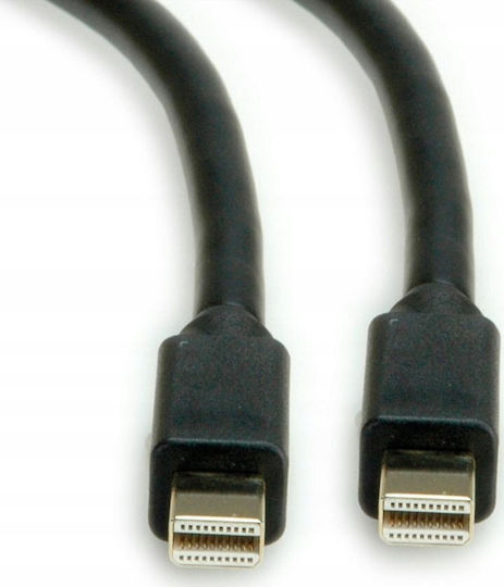 Roline Cable DisplayPort male - DisplayPort male 2m Μαύρο (11.04.5818)