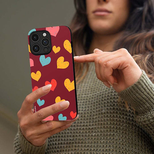 Θήκη Sonique Heart Series Realme 12 Plus 5g Μπορντώ