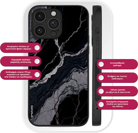 Husă Sonique Marble Series Google Pixel 9a 5g Negru 02