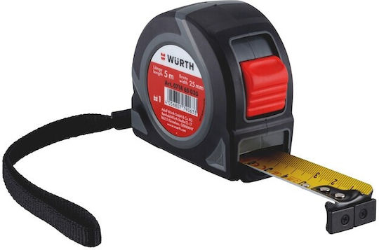 Wurth Magnetic 2K PT18 Tape Measure with Auto-Rewind and Magnet 25mm x 5m