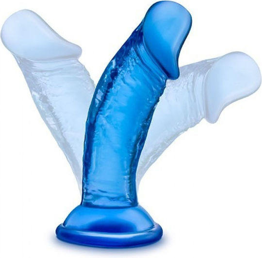 B Yours Sweet N' Small Ρεαλιστικό Dildo με Βεντούζα Μπλε 11cm