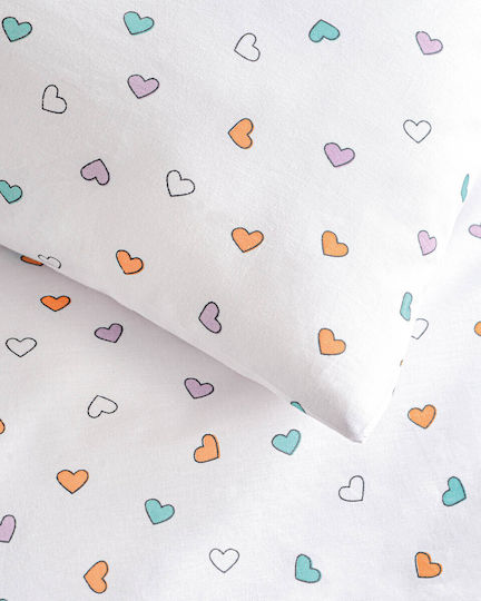 Rythmos Tiny Heart Bettumrandungen Klassisch Innerhalb White 43x200cm