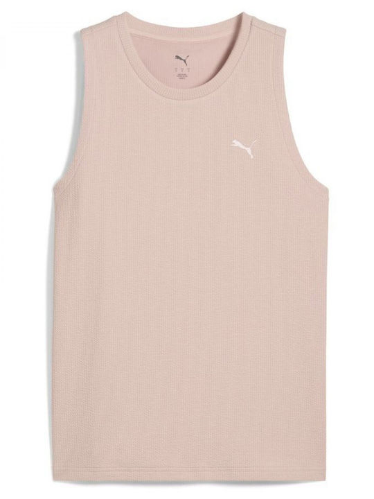 Women's Blouse Cotton Sleeveless Light Pink