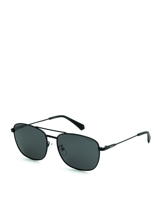 Polaroid Ochelari De Soare Pentru Bărbați Cu Ramă Metalică Neagră Și Lentile Polarized Gri PLD4172/G 003/M9