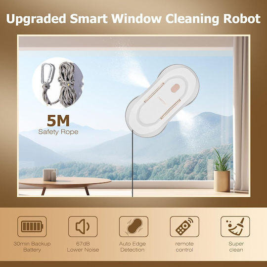 Battery Robot Window Cleaner White