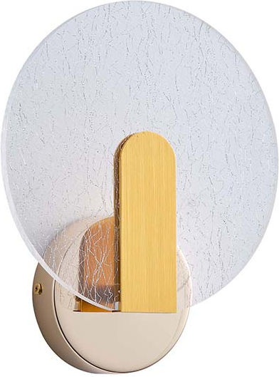 Eurolamp Modern Wall Lamp with Integrated LED and Warm White Light Gold 52x44x23cm