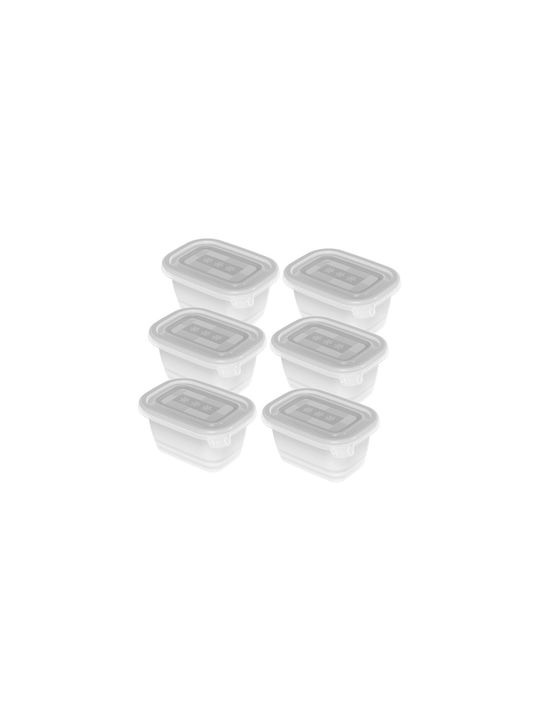 Rotho Babydesign Σετ Δοχεία Φαγητού Πλαστικά Διάφανα 7.5cm 6τμχ