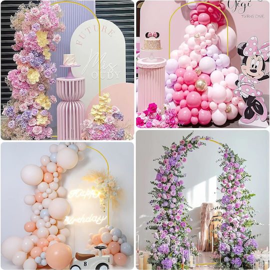 Metal Arch 2.2 M Balloon Stand Photo Backdrop Wedding Ceremonies Baptism Anniversaries
