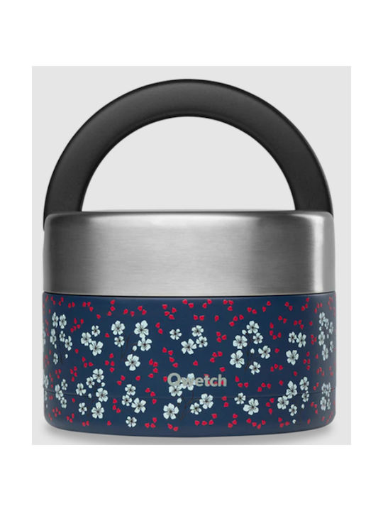 Qwetch Qwetch Kunststoff Isolierte Lunchbox Blau mit Fächern 650ml