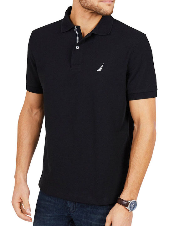 Performance Polo Short Sleeve Black Blouse