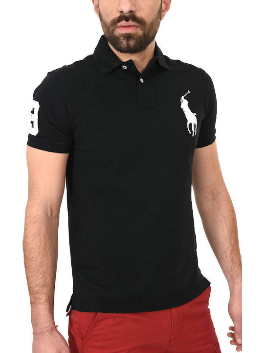 Polo Short Sleeve Black Blouse