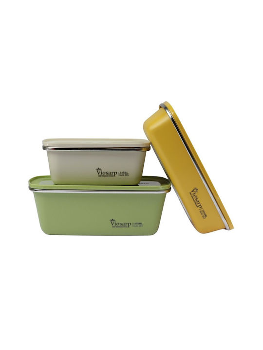 Viosarp Inox Lunch Box Green 750ml