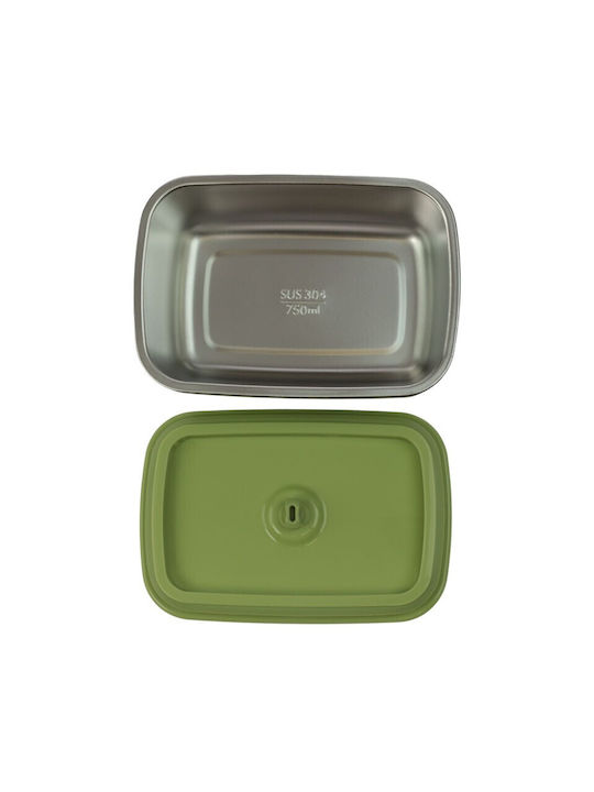 Viosarp Inox Lunch Box Green 750ml