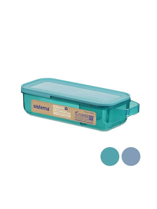Sistema Snack Lunchbox Kunststoff Turquoise Geeignet für die Mikrowelle 445ml 1Stück