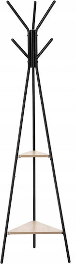 Καλόγερος Μεταλλικός Μαύρος 180cm