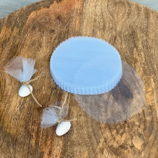 Μαντηλι Τουλι Σετ/100 Διαμετρος 12cm Γαλαζιο
