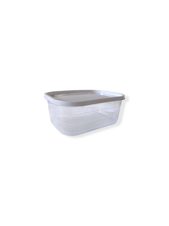 TnS Cutie pentru Mâncare Plastic Gri Potrivit pentru Cuptor cu Microunde 2500ml 1buc