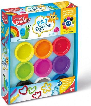 Maped 9 Plasticine Modelling Dough For 3+ Years