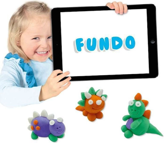Ses Creative Plasticine Fundo Dough - Dinos For 3+ Years 6pcs