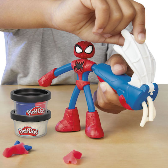 Hasbro Play-Doh Plasticină Set De Joc Spiderman Pentru 3+ Ani 2 Buc