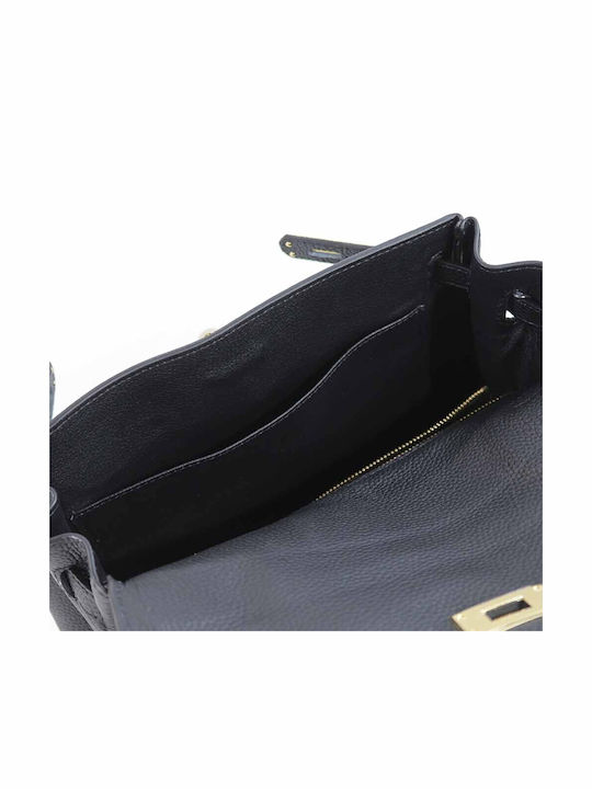 Leather Women's Bag Tote Handbag Black