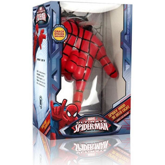 Abacus Led Παιδικό Διακοσμητικό Φωτιστικό The Source 3DL Spiderman Κόκκινο