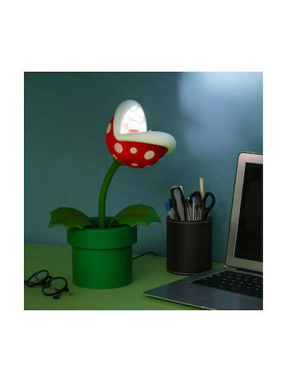 Paladone Lampă decorativă pentru copii Super Mario Mini Piranha Plant Verde 21.3εκ.