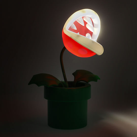 Paladone Lampă decorativă pentru copii Super Mario Mini Piranha Plant Verde 21.3εκ.
