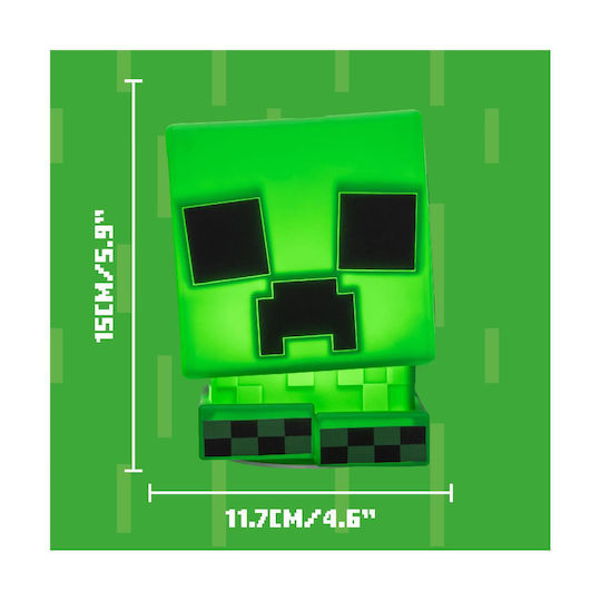 Paladone Kids Decorative Lamp Creeper Green 15x12.5x11.7εκ.