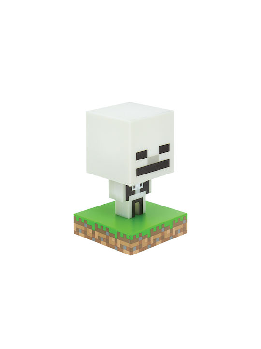 Paladone Παιδικό Διακοσμητικό Φωτιστικό Minecraft Skeleton Γκρι 11εκ.