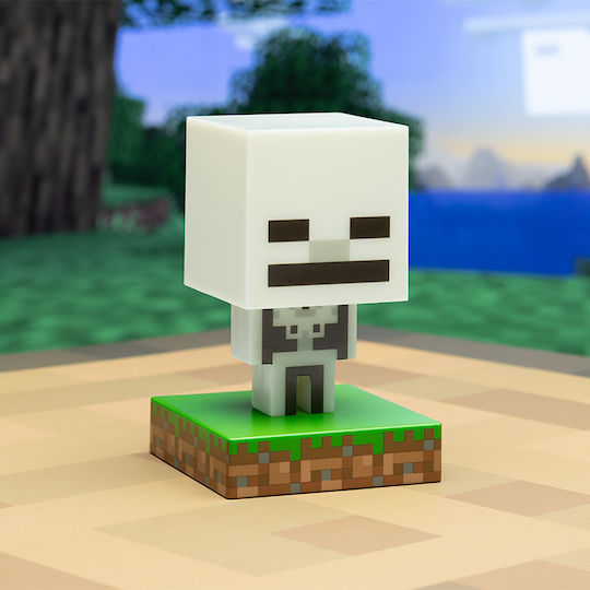 Paladone Детско Декоративно Осветление Minecraft Skeleton Сив 11εκ.