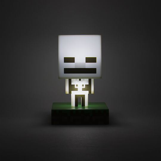 Paladone Детско Декоративно Осветление Minecraft Skeleton Сив 11εκ.