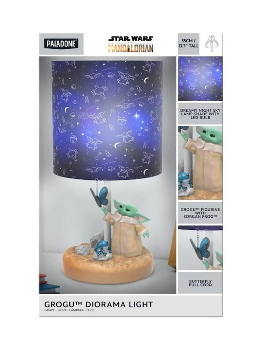 Paladone Παιδικό Διακοσμητικό Φωτιστικό Mandalorian Grogu Diorama Light Μπλε 18εκ.