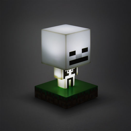 Paladone Детско Декоративно Осветление Minecraft Skeleton Сив 11εκ.