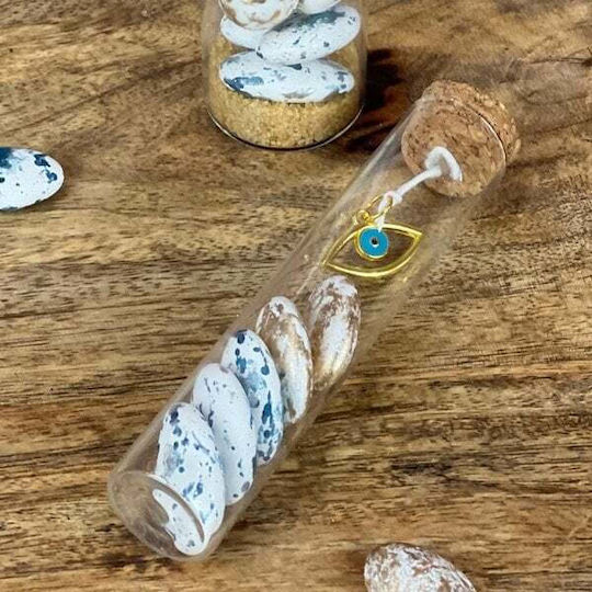 Metallisches Gold Baby 2,5cm Set/10 Türkis