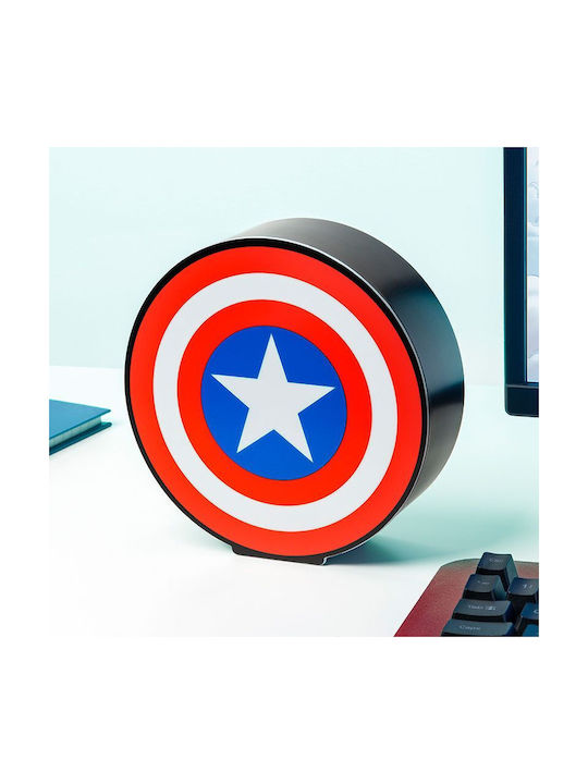 Paladone Παιδικό Διακοσμητικό Φωτιστικό Captain America Πολύχρωμο 15x15x15εκ.