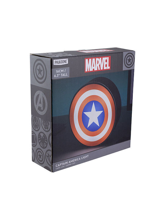 Paladone Παιδικό Διακοσμητικό Φωτιστικό Captain America Πολύχρωμο 15x15x15εκ.