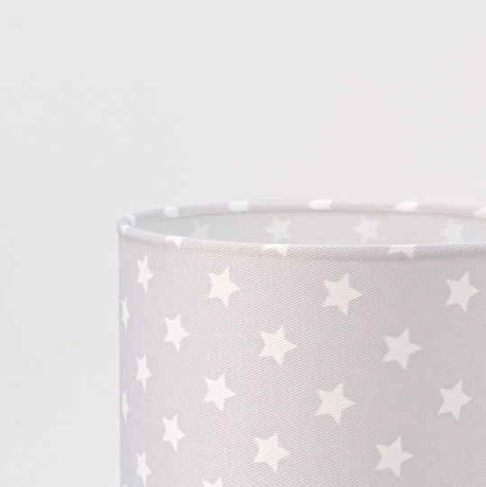 Veis Kinder Nachttischlampe Stars Gray 45εκ.