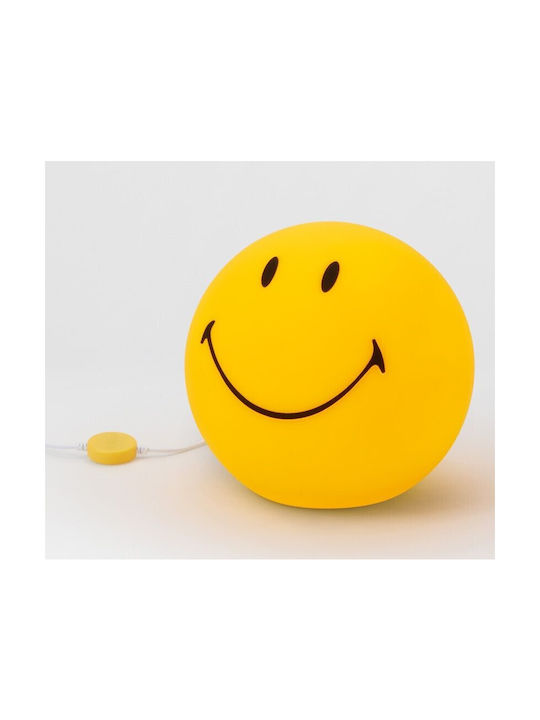 Mr Maria Led Παιδικό Διακοσμητικό Φωτιστικό Smiley Κίτρινο 25x25cm