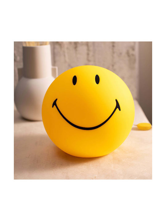 Mr Maria Led Παιδικό Διακοσμητικό Φωτιστικό Smiley Κίτρινο 25x25cm